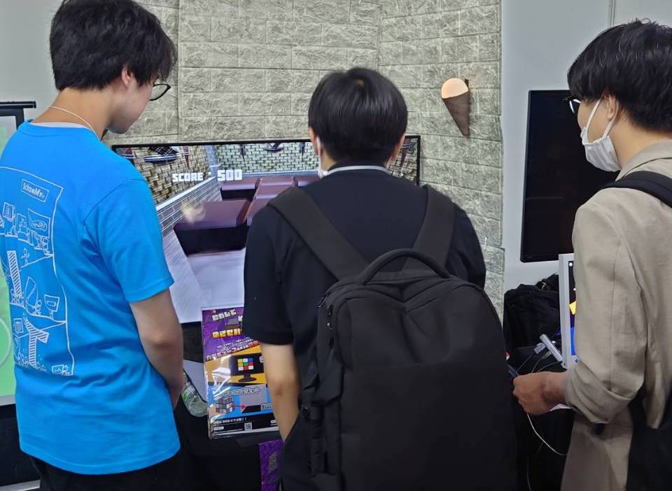 Tokyo Game Show 2023で展示したキューブでポン！の様子